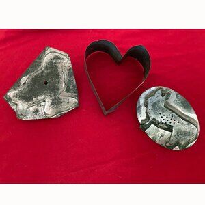 Primitive Antique Tin Cookie Cutters, 3